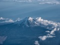 飞机俯瞰富士山